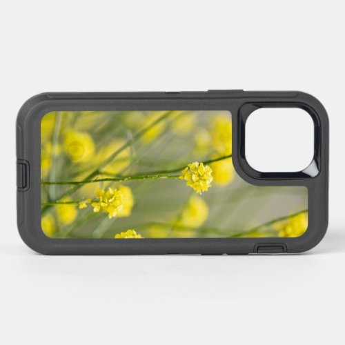 yellow flowers OtterBox defender iPhone 12 case