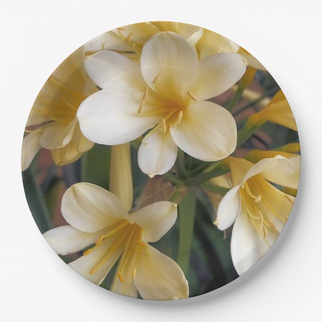 YELLOW FLOWERS PAPER PLATES (Front)