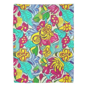 Yellow Flowers pattern Duvet Cover