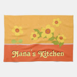 Yellow Flowers Personalized For Nana Kitchen Towel at Zazzle