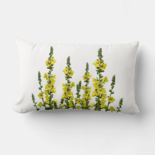Yellow Flowers Reversible Country Throw Pillow