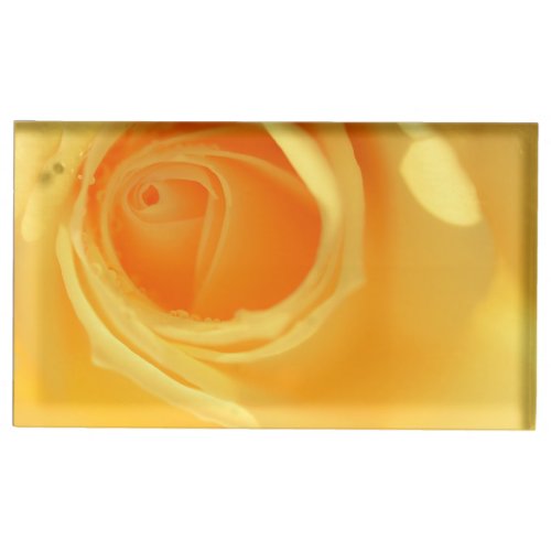 yellow flowers  roses       place card holder