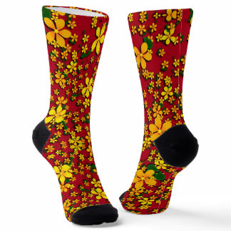 Yellow Flowers  Socks