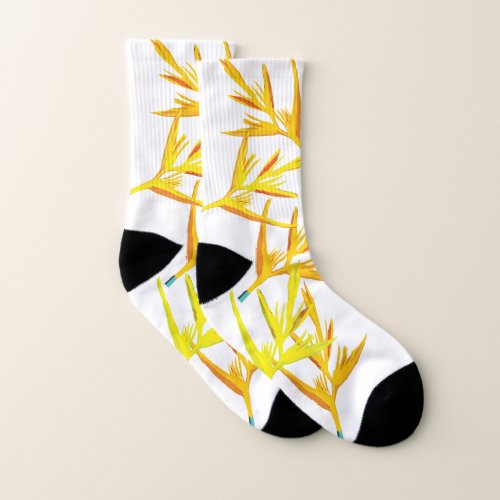 Yellow flowers socks