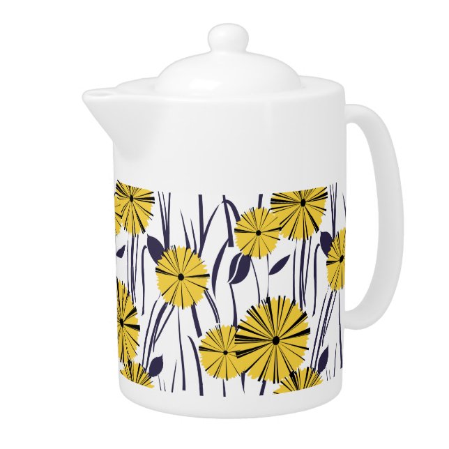 Yellow flowers teapot (Right)