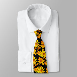 Yellow Flowers Tie