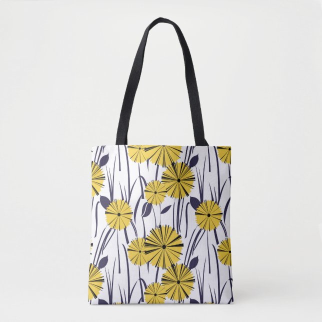 Yellow flowers tote bag (Front)