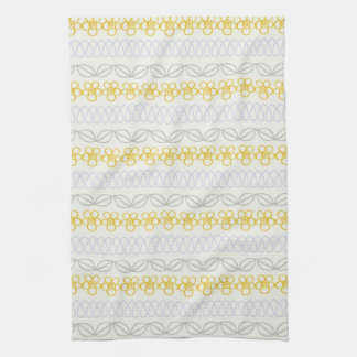 Yellow flowers with Gray Towel
