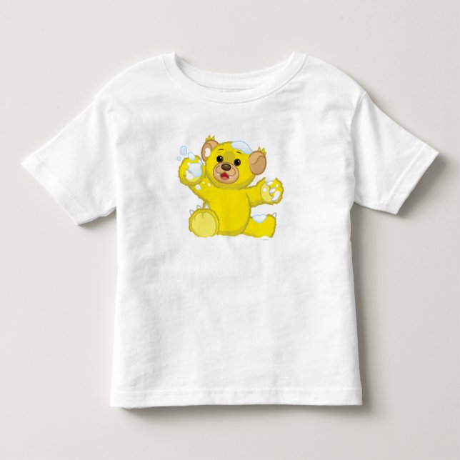 Yellow Fluffy Cub Toddler T-shirt (Front)