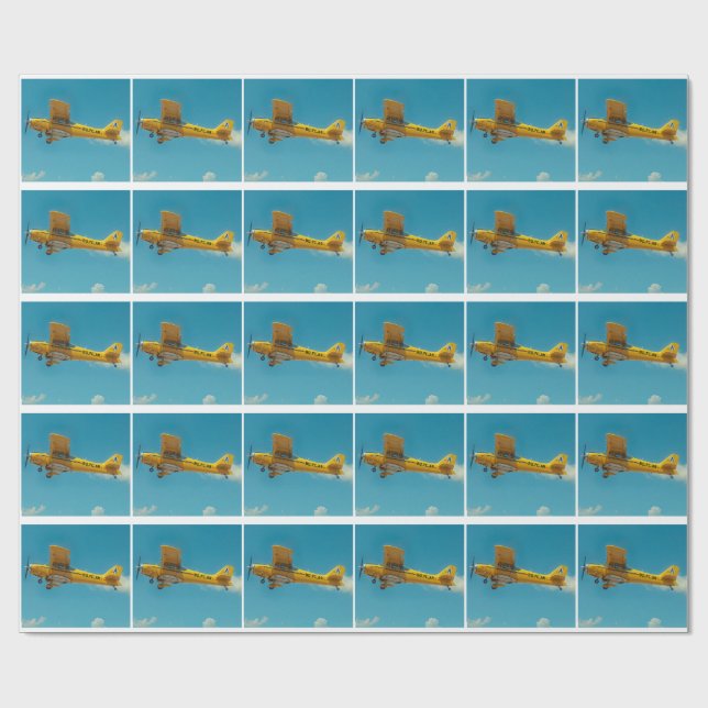 yellow flyer high wrapping paper (Flat)