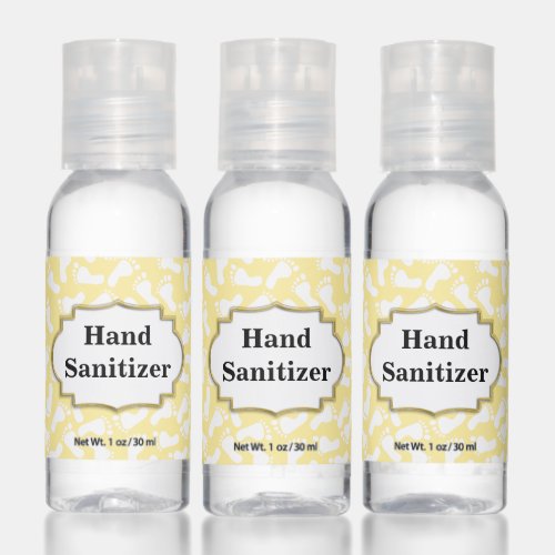 Yellow Foot Prints Hand Sanitizer