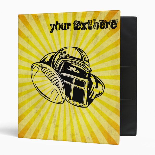 Yellow Football Binder (Front/Inside)