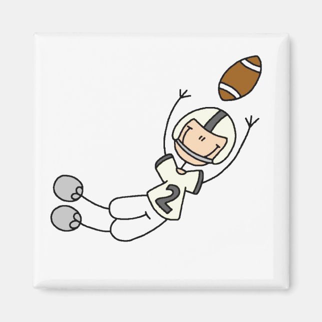 Yellow Football Player Magnet (Front)