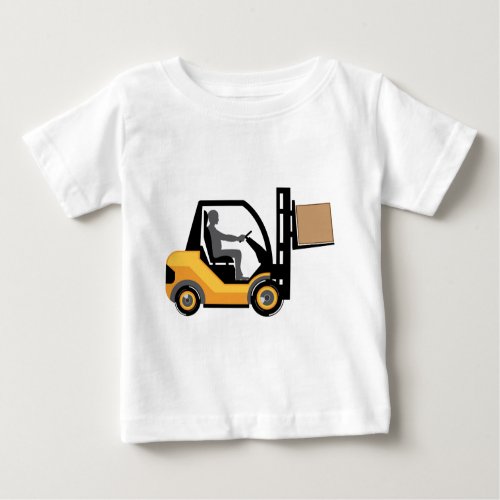 Yellow forklift baby T_Shirt