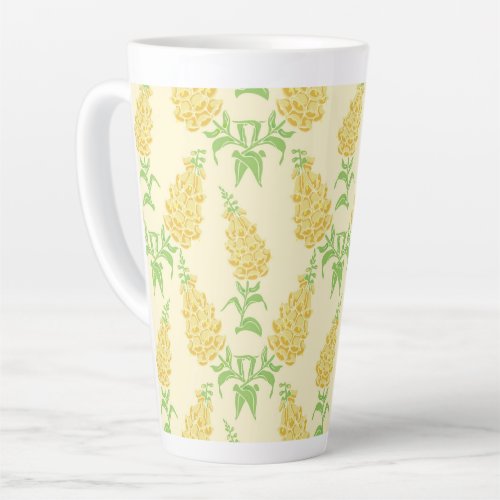 Yellow Foxglove Latte Mug