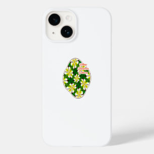Yellow Frangipani Pattern Case-Mate iPhone 14 Case