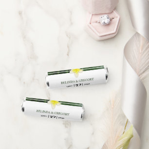 Yellow Frangipani Plumeria Wedding Breath Savers® Mints