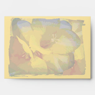 Yellow Freesia Digital Manipulation Envelope