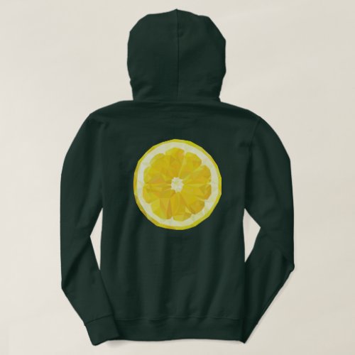 Yellow fresh sour lemon slice modern   hoodie