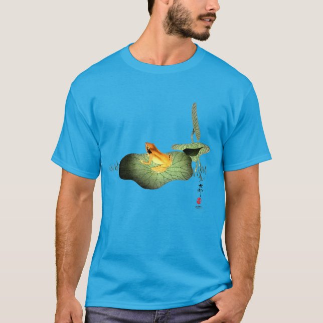 Yellow Frog on Lotus Leaf T-Shirt (Front)