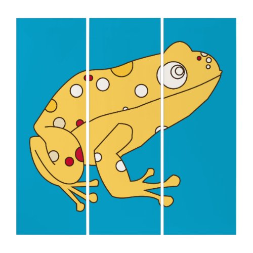 Yellow Frog Triptych