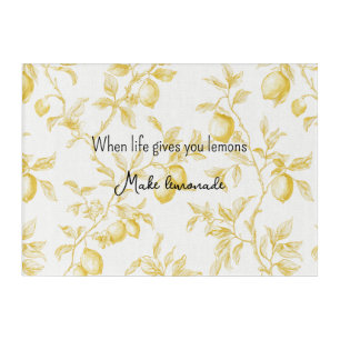 Yellow Fruit Lemons Make Lemonade Acrylic Print