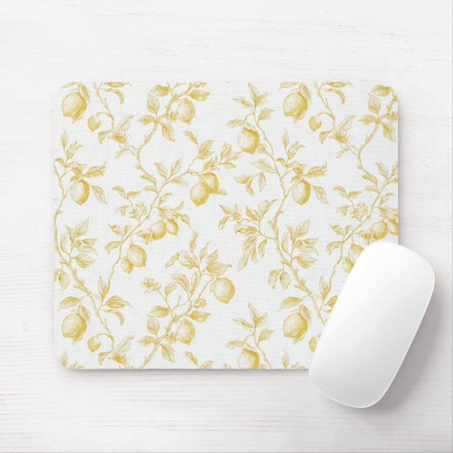 Yellow Fruit Lemons Make Lemonade Mouse Pad (With Mouse)