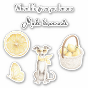 Yellow Fruit Lemons Make Lemonade Sticker