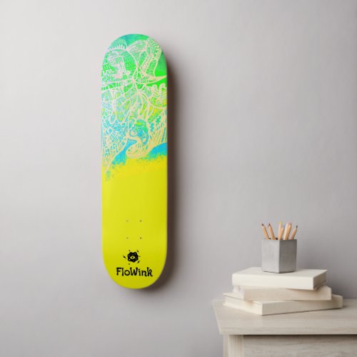 Yellow Futuristic Skateboard