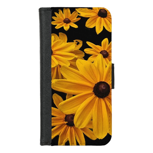 Yellow Garden Flowers iPhone 8/7 Wallet Case