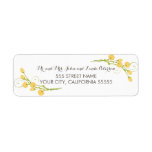 Yellow Garden Roses Return Address Labels at Zazzle