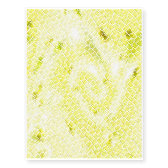 Yellow Gate Effect Temporary Tattoo (Front)