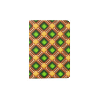 Yellow Gem Pattern Passport Holder