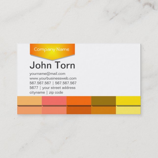 Yellow Gems Business Card (Back)