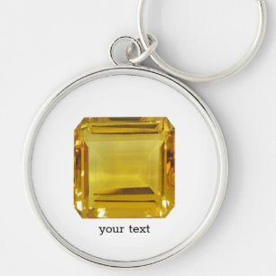 Yellow Gemstone Keychain