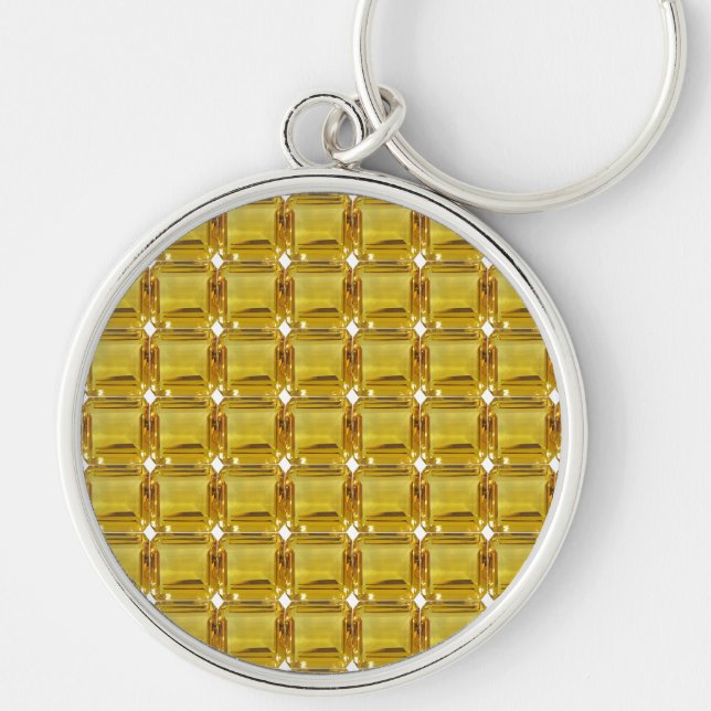 Yellow Gemstone Keychain (Front)