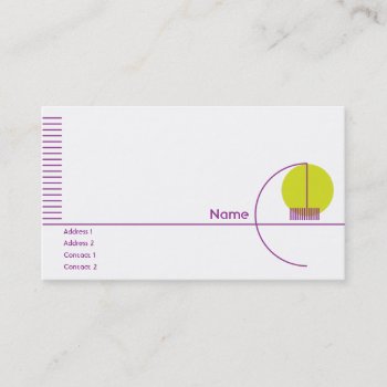 Yellow Geometric - Busihness Business Card by ZazzleProfileCards at Zazzle