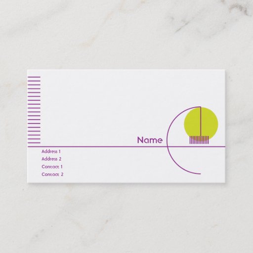 Customizable Yellow Geometric - Busihness Business Card Template