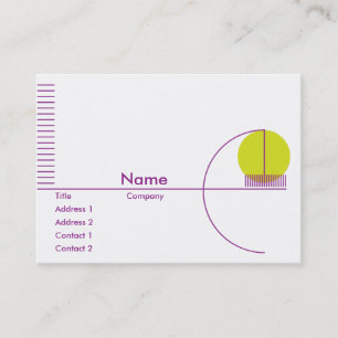 Yellow Geometric - Chubby Business Card