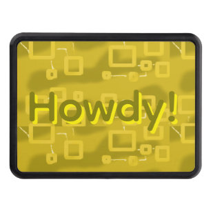 Yellow Geometric  Hitch Cover