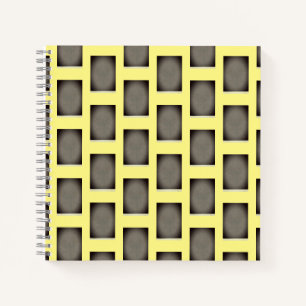 Yellow Geometric Notebook