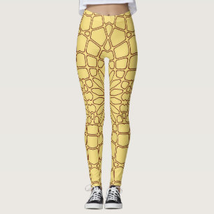 Yellow geometric pattern "Ratti_Creative_Arts"     Leggings