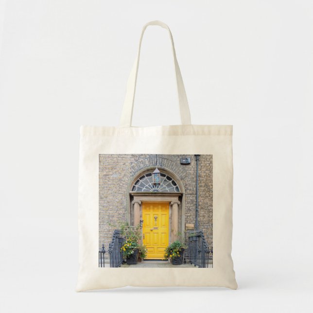 Yellow Georgian Door in Dublin Tote Bag (Front)
