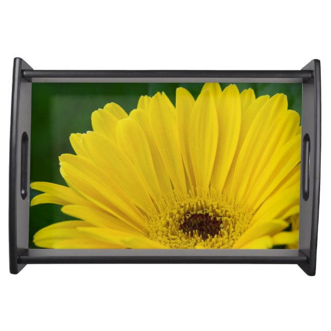 Yellow Gerber Daisy Serving Tray (Front)