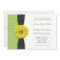 Yellow Gerbera Daisy Polka Dot Wedding Invitation