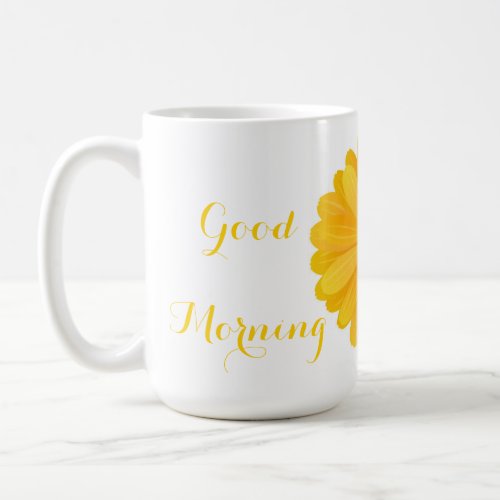 Yellow Gerbera Sabah al khair  Coffee Mug