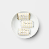 Yellow Gingham Baby Shower Hershey's Miniatures