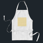 Yellow Gingham Check Pattern. Adult Apron<br><div class="desc">A gingham check design in yellow and white. A yellow patterned background design.</div>