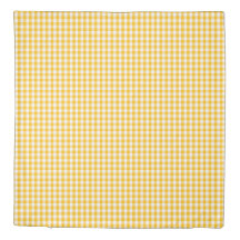 Yellow Checks Duvet Covers Bedspreads Zazzle