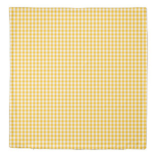 Yellow Checks Duvet Covers Bedspreads Zazzle